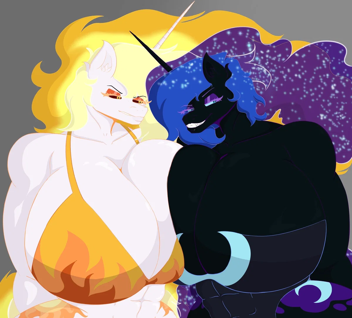 Nightmare Moon and Daybreaker