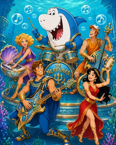 JABBER JAW and the NEPTUNES! Under Sea Rock Music Competition!