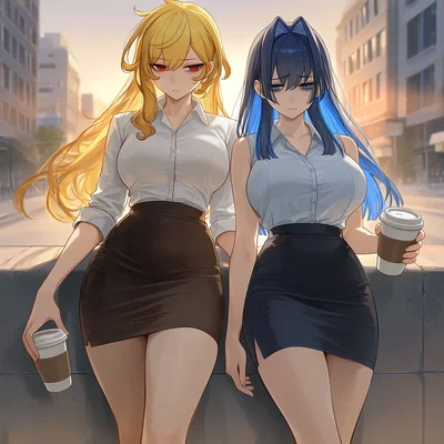 Kaela & Kronii. CEOs