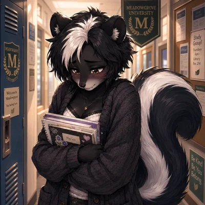 Marnie Sootfall - The Clingy Skunk