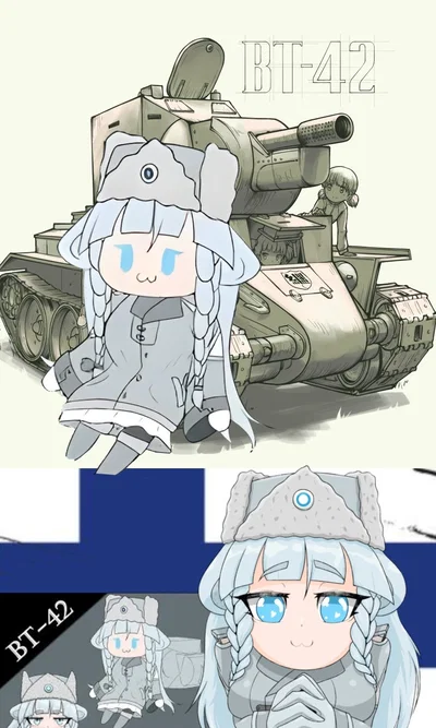 BT-42 Moe tank girl