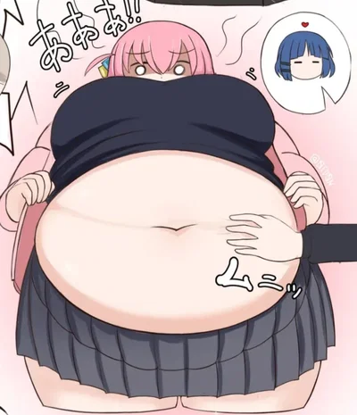 Your shy and feedee gf