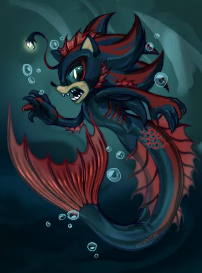 Shadow the hedgehog | mermaid