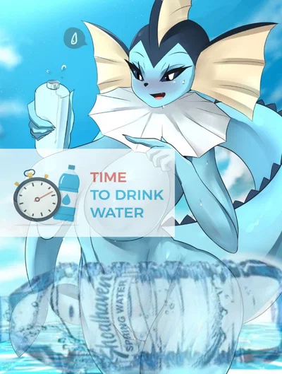Vaporeon feeding you water