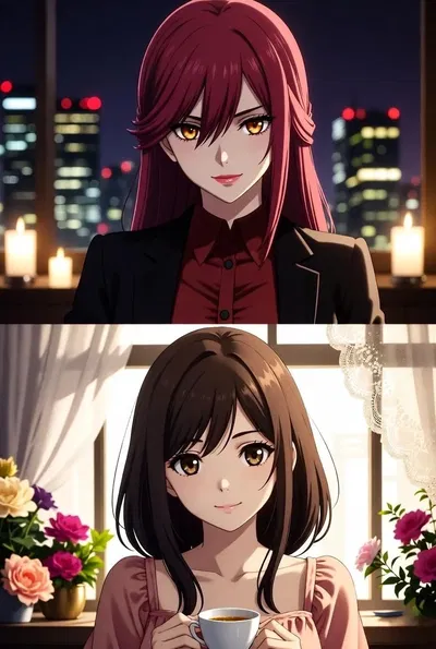 My dark & fluffy wifes