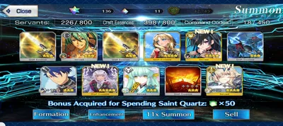 I lost all my quartz and didn't get melusine 