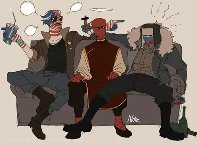 China, Russia, USA (Countryhumans)