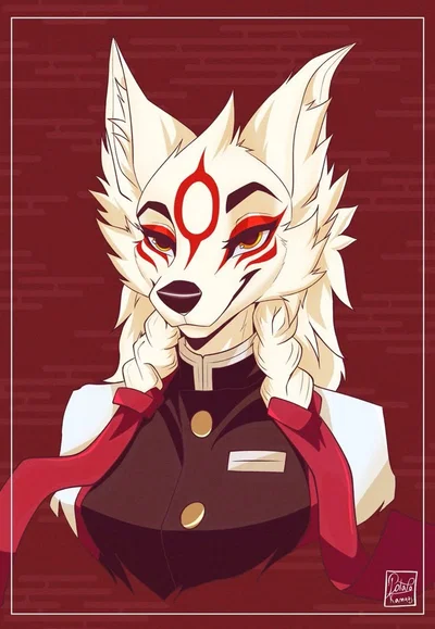 Hana — kitsune roomate in magic academy
