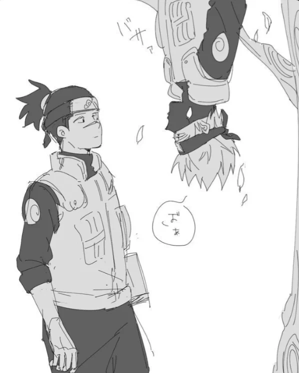 Kakashi Hatake and Iruka Umino