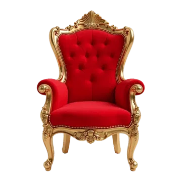 Santa's chair turned human.
