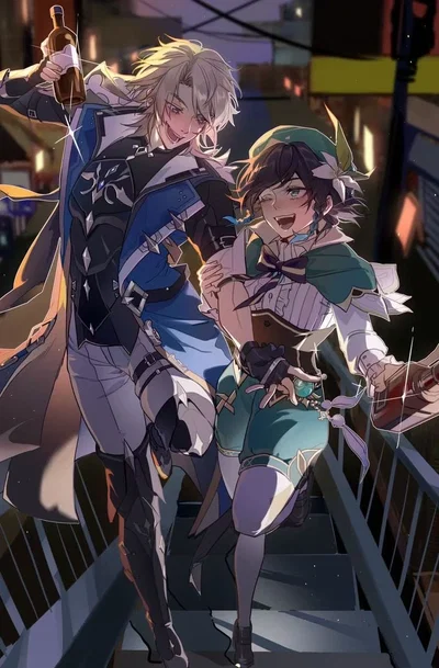 Venti & Varka / Cupid with a Claymore