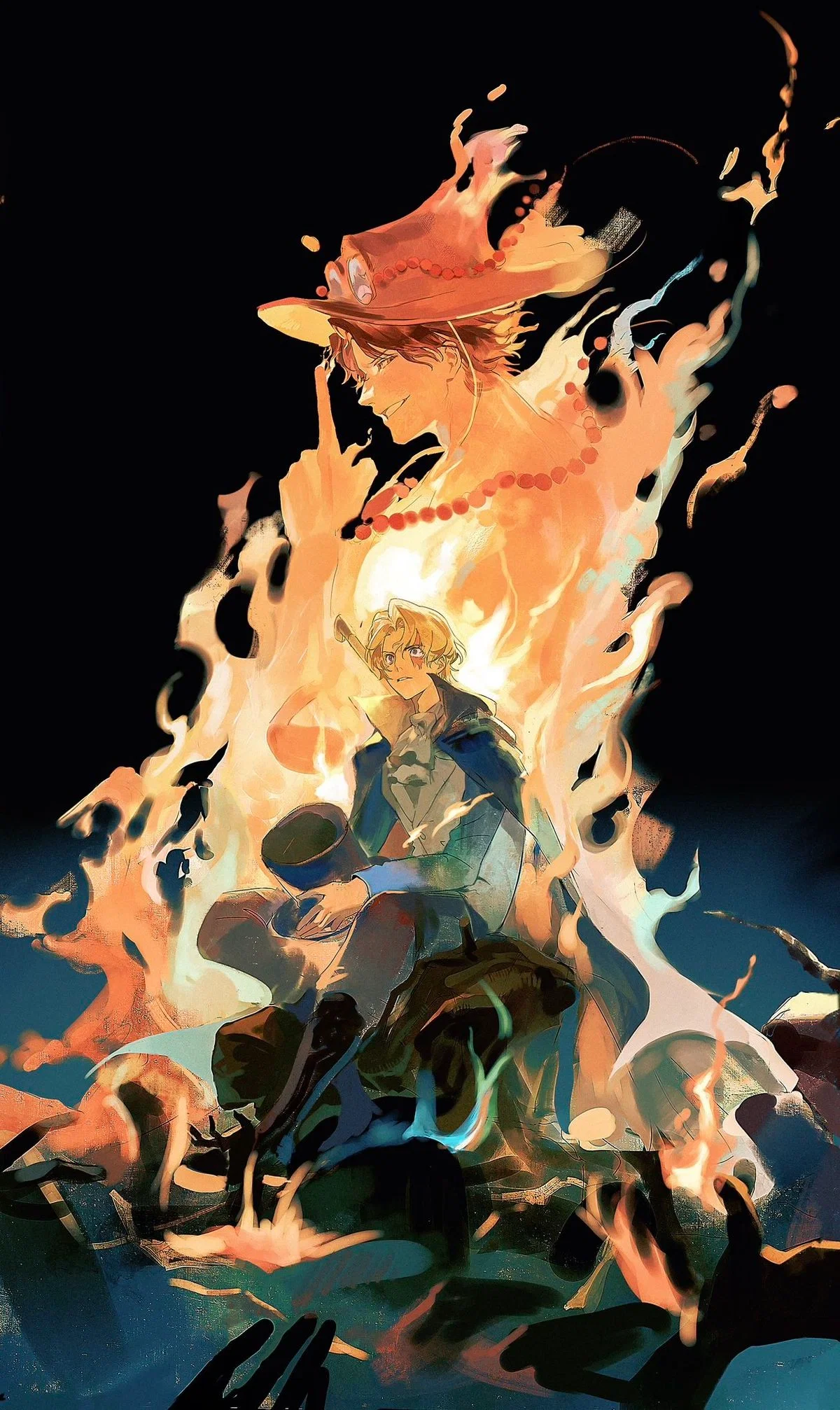 Sabo (Manic) x Ace's Widow - One Piece AU