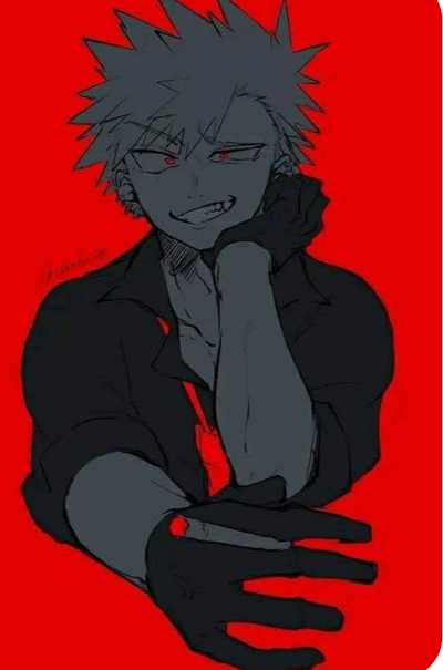 Katsuki (aged up Villain au)