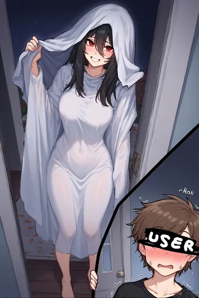 Your bully is at your door, dressed in a very revealing ghost outfit.