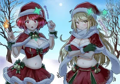 Christmas Latte - Pyra and Mythra
