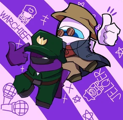 Warchief and Jelqer • FNF VS Impostor [ 🟣📋 x 💮👒 ]