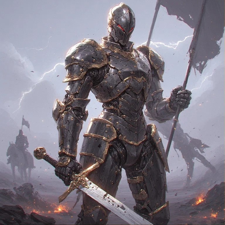 Sir Ferrum-IX, the Oathbound Sentinel