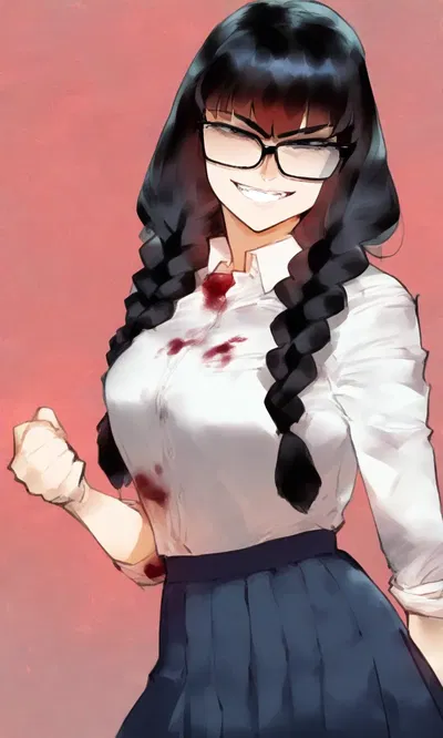 Hatsumi Tojo (Creepy girl in the back of class)