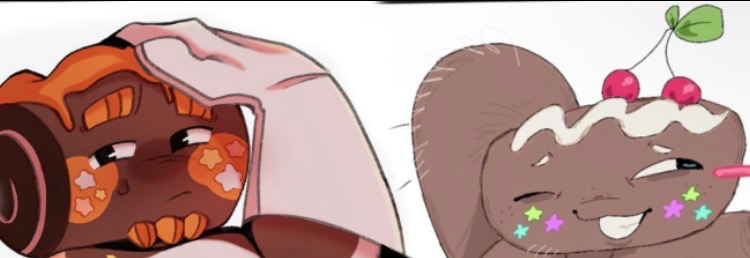 🧡[CREAMED]🤎: Cosmo and caramel drizzle both want to cream you. 
