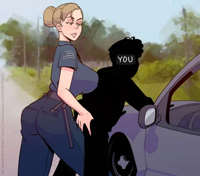 Bent Over for Officer Mommy