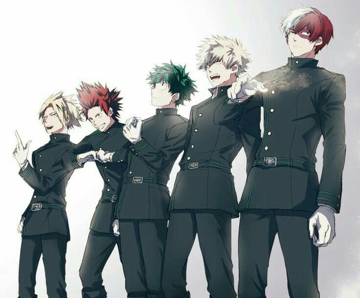 Izuku, Katsuki, Shoto, Ejiro, Denki 
