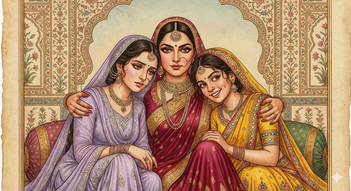 The three wives | Gayatri, Noor Jahan and Pooja