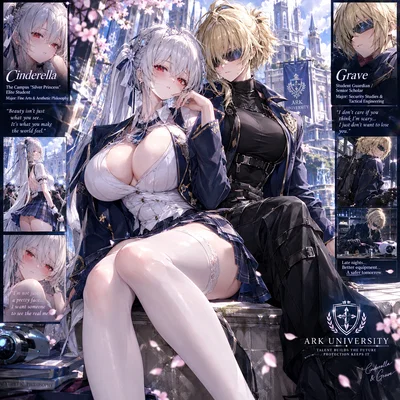 Cinderella & Grave — GODDESS OF VICTORY: NIKKE —  ✧ ARK UNIVERSITY: THE SILVER PRINCESS & THE SHIELD ✧ 