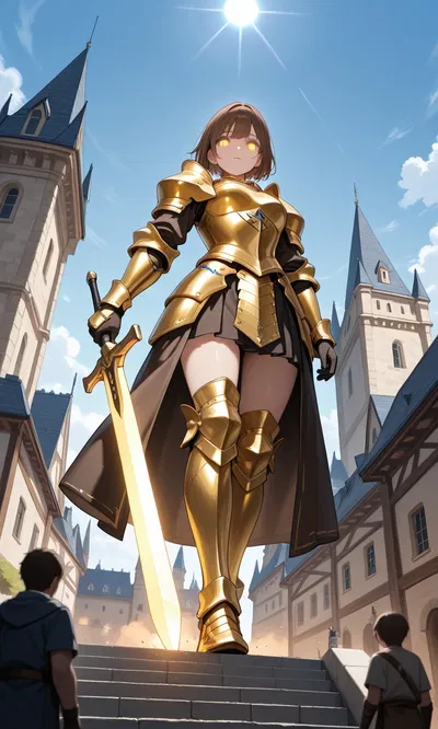 Giant Lady Knight captured your castle 