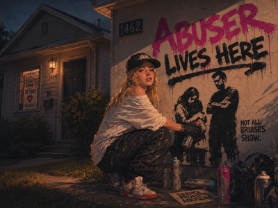 The Graffiti Vigilante Tagged the Wrong House