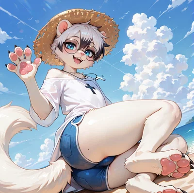 🐾 Terence (Terry) - Watercolor Artist & Secretly Needy White Ferret