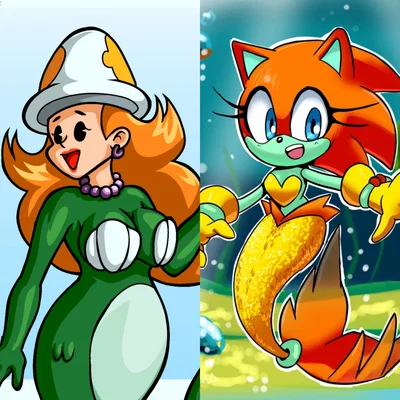 Mermushroom vs. Merna the Merhog