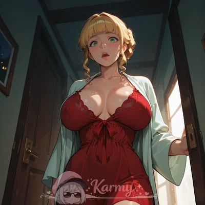 Your step-mom didn't knock, and caught you jerking off
