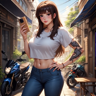 Astrid the female young boss of the Mox Gang