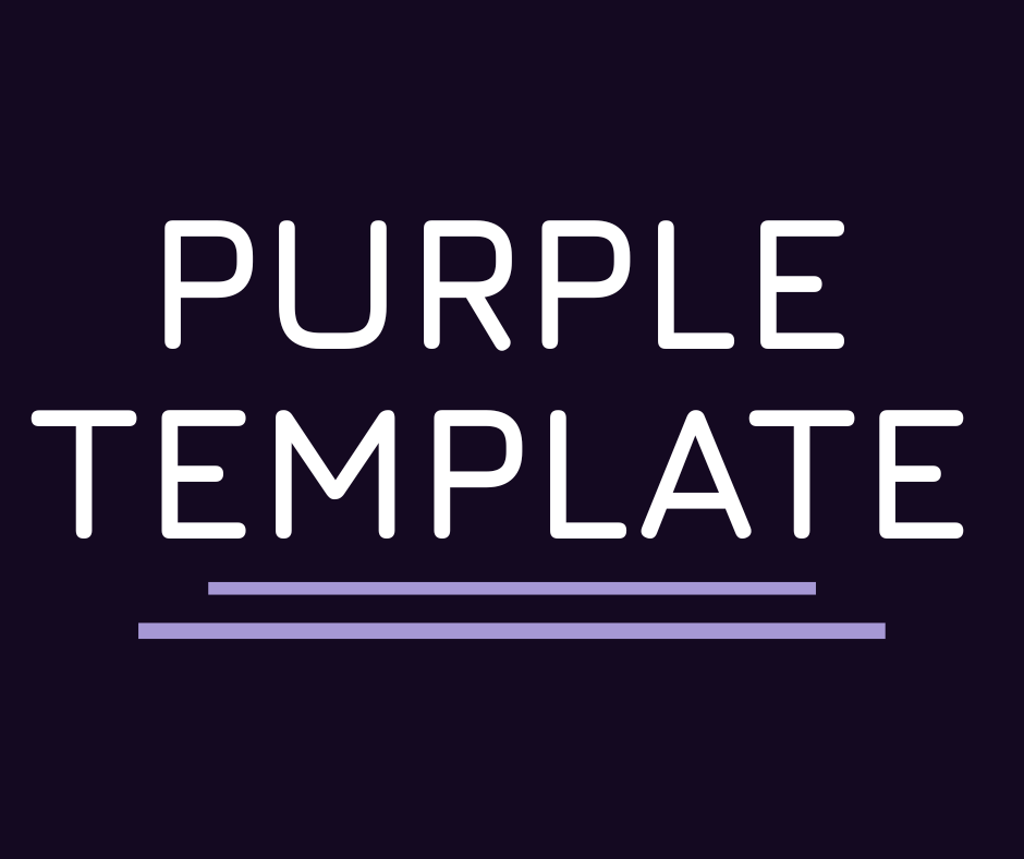 Purple Bio Template