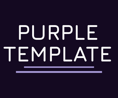 Purple Bio Template