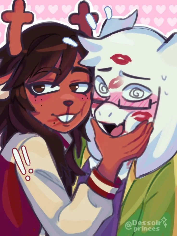 ✦ ⌇ December and Asriel ⌇ ✦