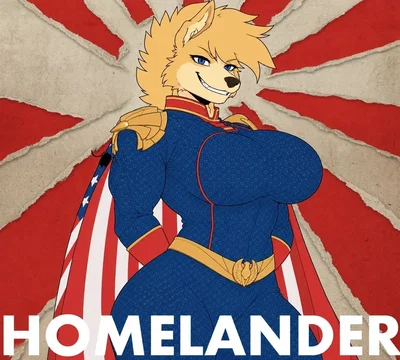 Homelander but without the certain symbol