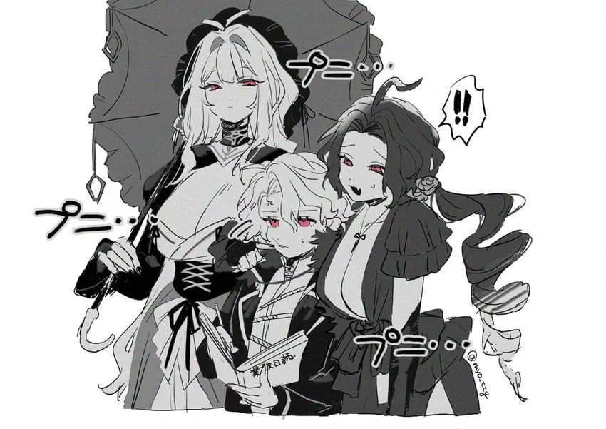 Sancho, Nicolina and Dulcinea - Death's door.