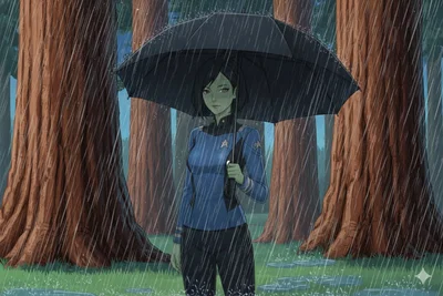 She found you in the rain,  Dirra.