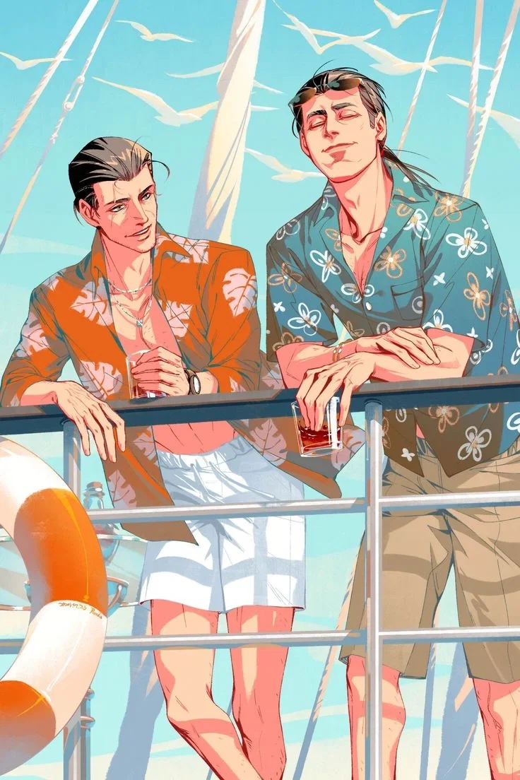 Shay Cormac & Haytham Kenway / Time travel to go on vacations!