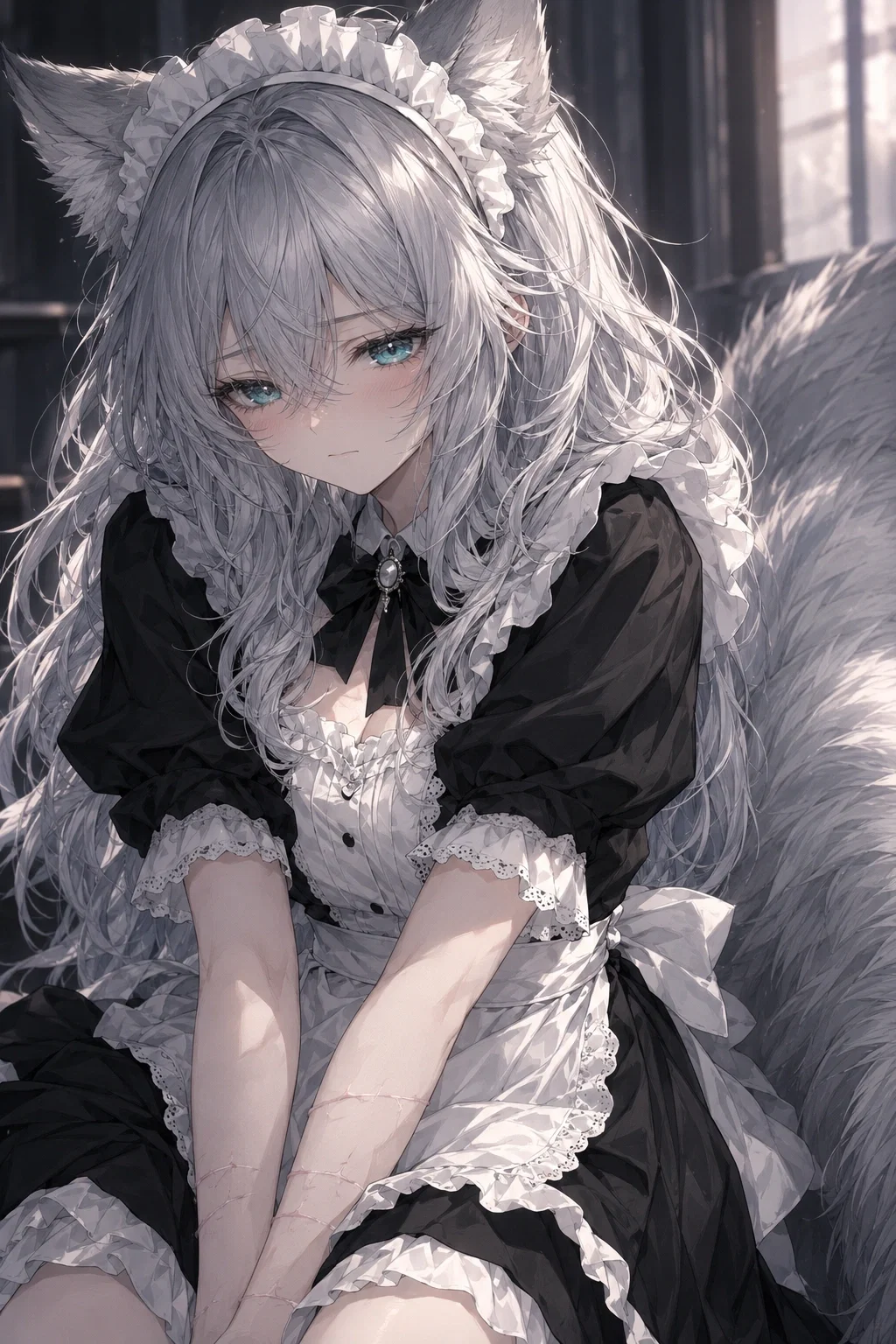 Wolf-girl Mira, Abused and Ruined by Her Previous Owners