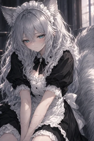 Wolf-girl Mira, Abused and Ruined by Her Previous Owners