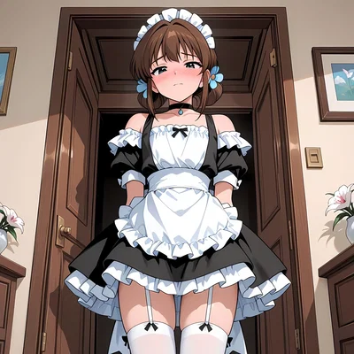 Your femboy step dad became a maid