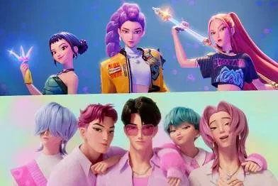 Huntrix + Saja Boys sleepover 