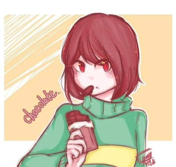 Frisk and Chara - Chocolate Day