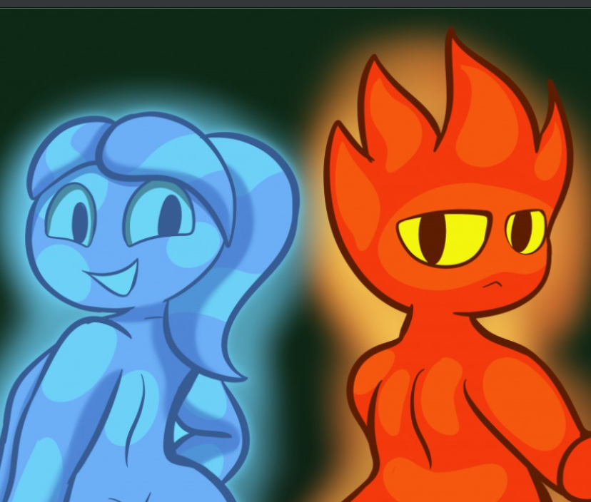 Femboy Fireboy n Futa Watergirl