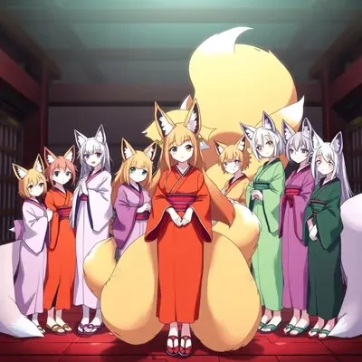 The Nine Tailed Fox, and her nine daughters