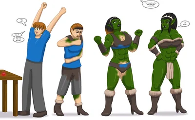 Orc TF / Transformation / Mental Takeover