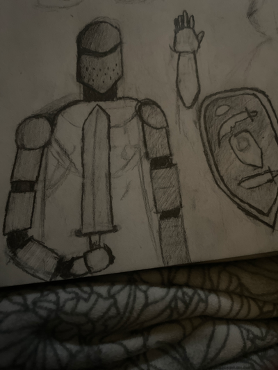 Knight that I drew and might turn into a bot