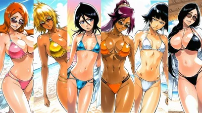 orihime,Harribel,rukia,Yoruichi,Soi and unohana